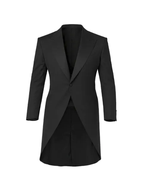 Corneliani peak-lapel wool tailcoat Black 7568915118055013