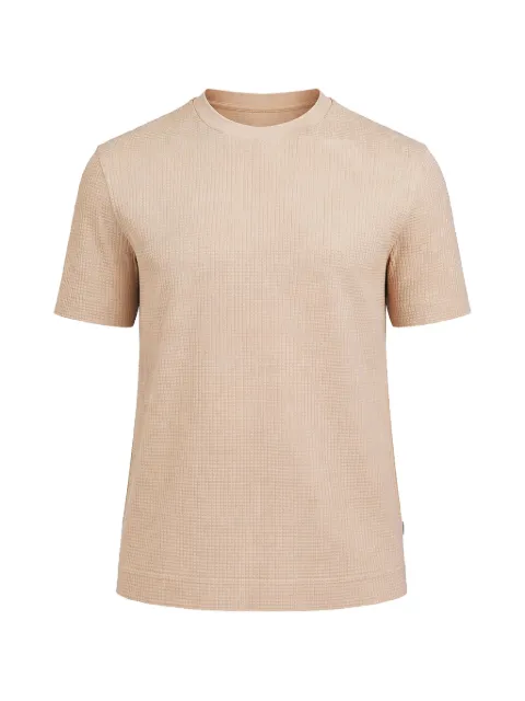 BOSS waffle-knit T-shirt Neutrals 50559677