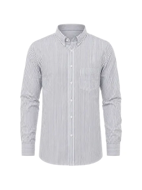 Paolo Pecora striped button-down shirt White 24IC1M0G0231516R161