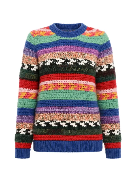 DSQUARED2 stripe-knit sweater Blue S75HA1144S18038