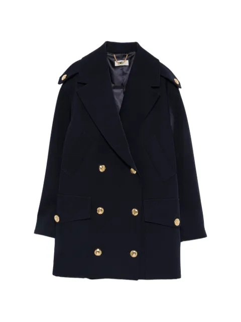 Elisabetta Franchi double-breasted coat Blue CP00766E2