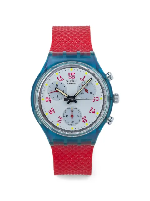 Swatch Swiss chronograph 37mm watch White SWISS