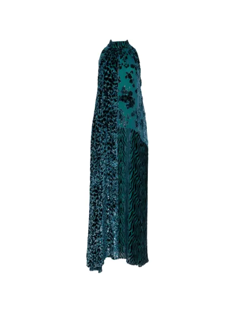 Pierre-Louis Mascia printed maxi dress Blue PATCHDEVAB12969
