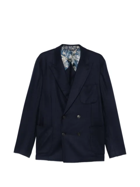 ETRO double-breasted peak-lapel blazer Blue MRCA008099TUBS1