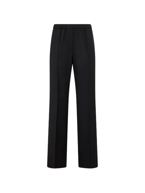 Peserico pressed-crease elasticated-waist trousers Black A0484403472