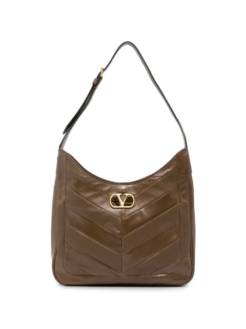 Valentino Garavani VLogo Signature quilted shoulder bag Brown WB0T80KID