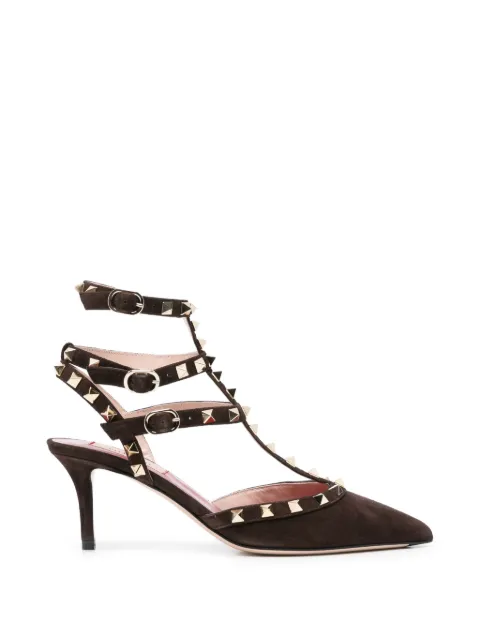 Valentino Garavani Rockstud studded heeled pumps Brown WS0375CVB
