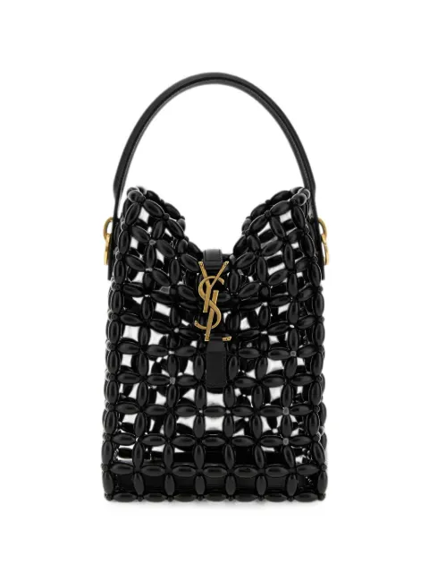 Saint Laurent Le 37 beaded tote bag Black 863241KAAAY