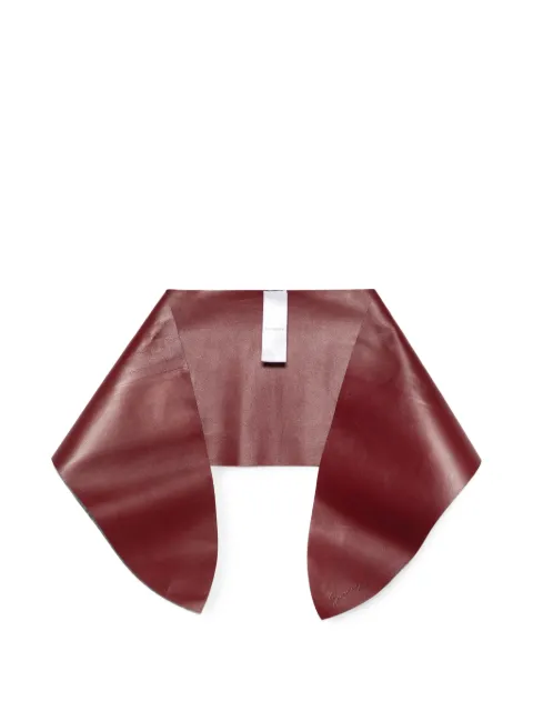 Givenchy logo-debossed leather scarf Red BWZ063604J