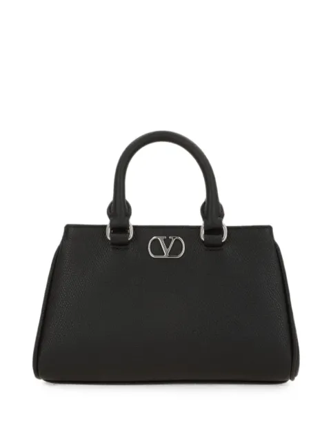 Valentino Garavani VLogo Signature grained leather tote bag Black WP0BA9BKH