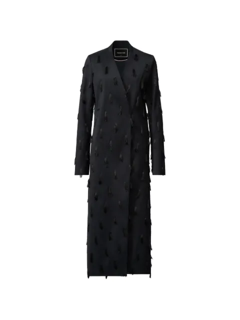 Fabiana Filippi tassel-embellished coat Black CTD216F207M3650000
