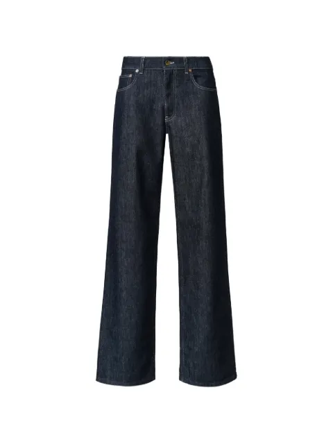 Fabiana Filippi contrast-stitch wide-leg jeans Blue PAD216F347M2770000