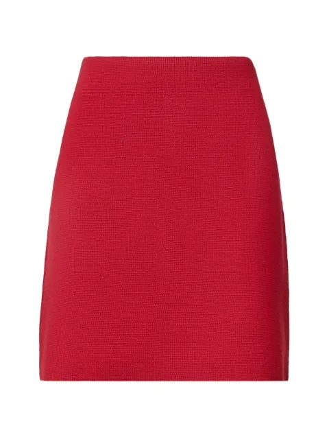 Fabiana Filippi knitted mini skirt Red GND216F325D4620000
