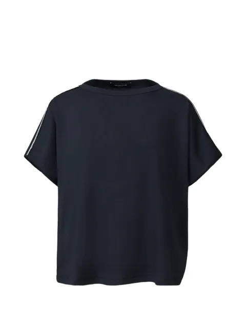 Fabiana Filippi stripe-detail short-sleeve T-shirt Blue JED216F119M3280000