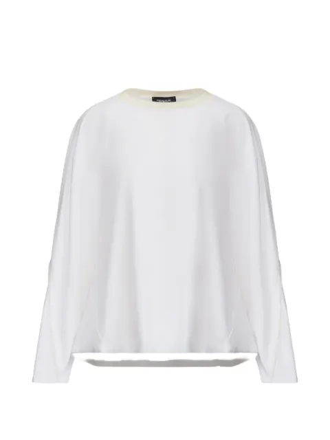 Fabiana Filippi ribbed-trim long-sleeve T-shirt White JED216F118L9020000