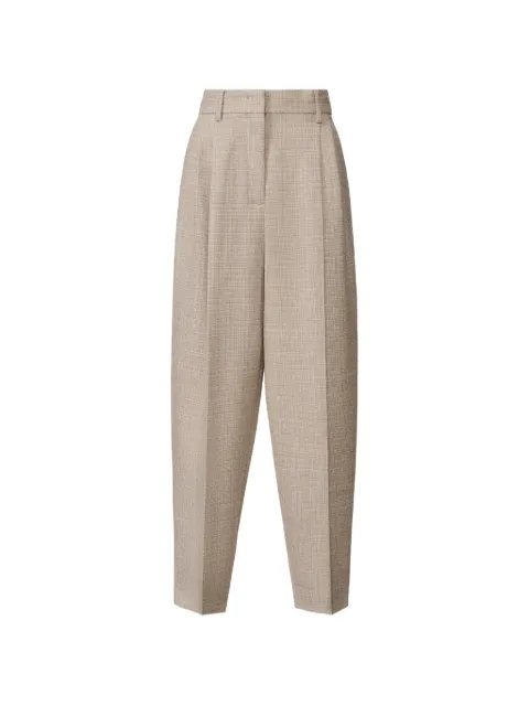 Fabiana Filippi pleated check-pattern trousers Neutrals PAD216F298D9830000
