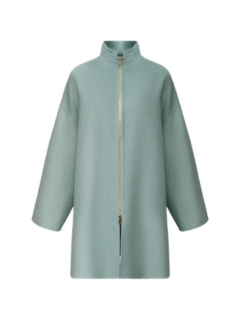 Fabiana Filippi zip-up high-neck coat Blue CTD216F186M3230000