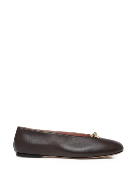 Fabiana Filippi knot-detail ballet flats Brown ASD216A816M5120000