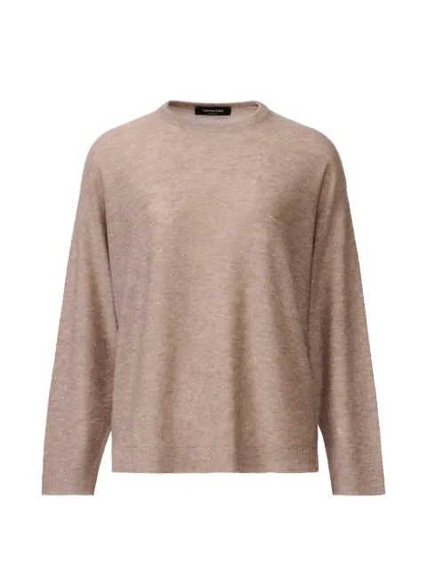 Fabiana Filippi sequin-embellished sweater Neutrals MAD216F102D7220000