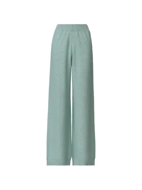 Fabiana Filippi sequin-embellished knitted trousers Blue PAD216F391D2960000
