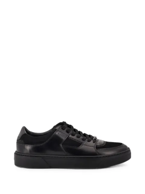 BOSS rhinestone-embellished leather sneakers Black 50527840