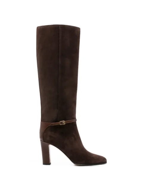 Valentino Garavani Pattie VLogo Signature buckled boots Brown WS0PZ7PBG