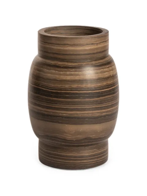 Editions Milano small Stone marble vase Brown ST2034