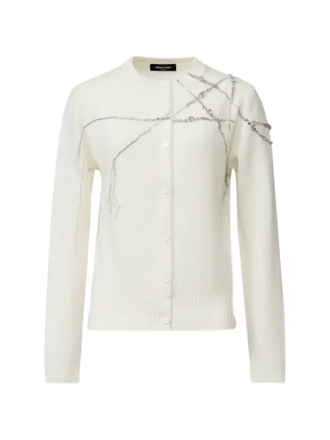 Fabiana Filippi embellished button-up cardigan Neutrals MAD216F025M2870000