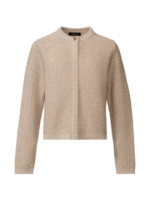 Fabiana Filippi sequin-embellished knitted sweater Neutrals MAD216F379M3270000