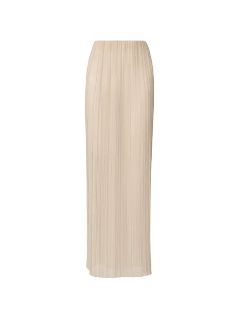 Fabiana Filippi pleated-finish maxi skirt Neutrals GND216F358M3020000