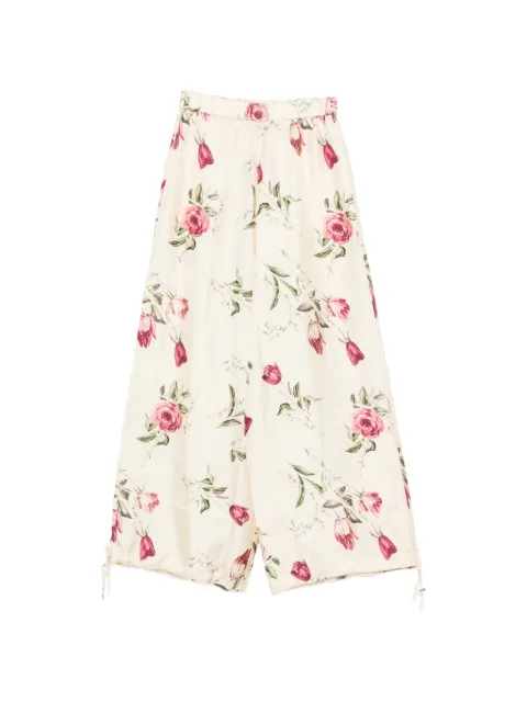Antonio Marras floral-print palazzo pants Neutrals MPNL479CR7VE