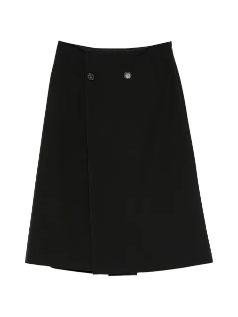 MM6 Maison Margiela button midi skirt Black S52ME0035M35436