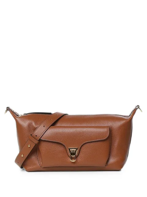 Coccinelle medium grainy leather shoulder bag Brown E1TFK150101