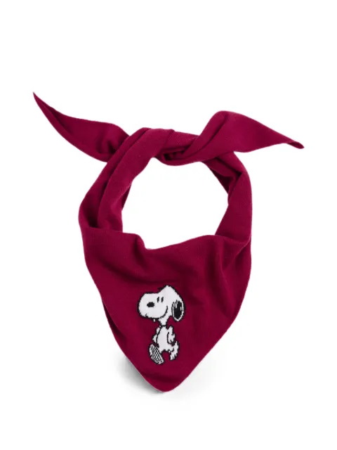 Chinti & Parker Snoopy triangle scarf Red AAW2603CHERRY
