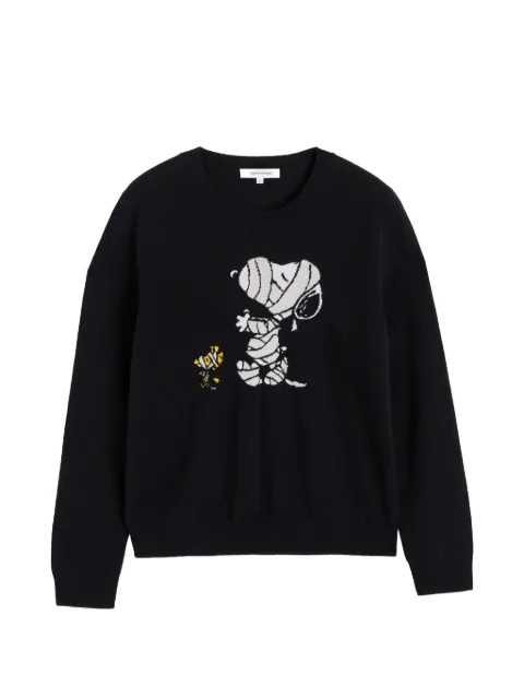Chinti & Parker Snoopy Mummy sweater Black KAW2640BLACK