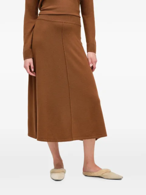 Chinti & Parker A-line midi midi skirt Brown KAW2453