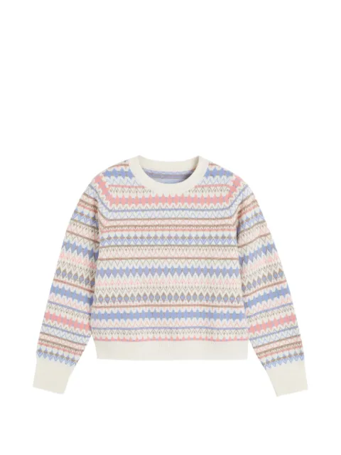 Chinti & Parker Fair Isle sweater Neutrals KAW2614CREAMMULTI