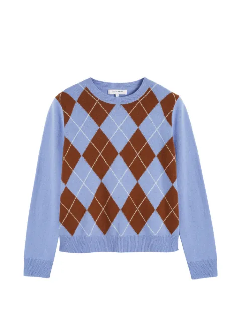 Chinti & Parker argyle-pattern sweater Blue KSS2689BBABYBLUE