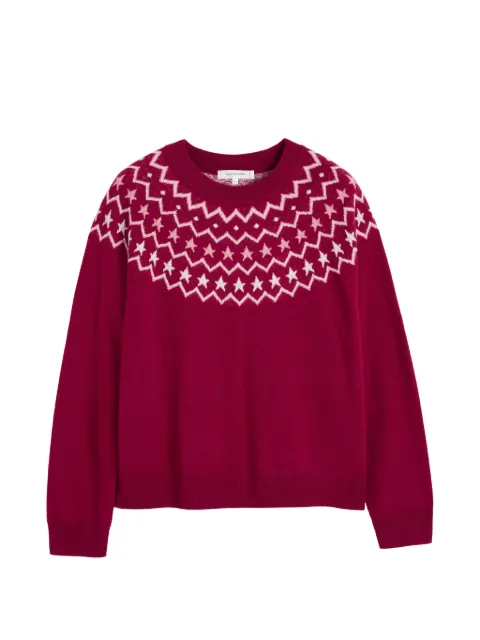 Chinti & Parker Fair Isle sweater Red KAW25122CHERRY