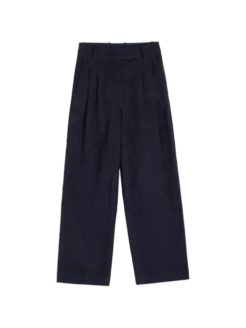 Chinti & Parker pleated corduroy trousers Blue PAW2602NAVY