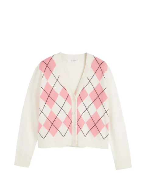 Chinti & Parker argyle-intarsia cardigan Neutrals KSS2688BSALMON