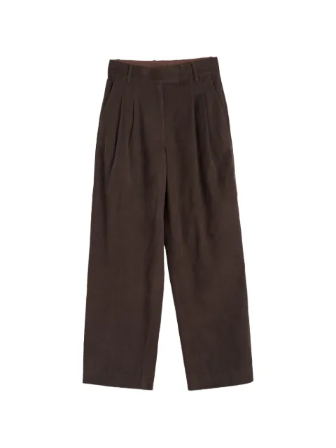 Chinti & Parker pleated corduroy trousers Brown PAW2602CHOCOLATE