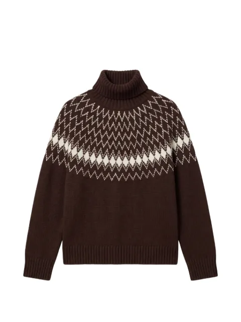 Chinti & Parker roll-neck sweater Brown KAW2621
