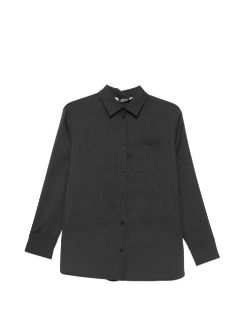 'S Max Mara button-up chest-pocket shirt Grey 2629196061600