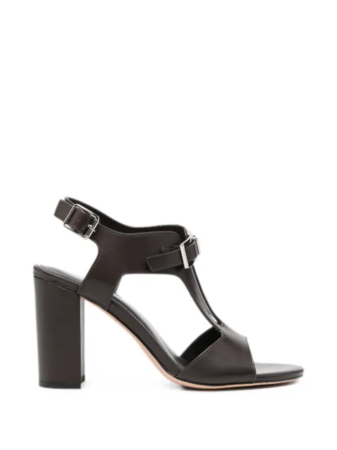 ADRIANNA FERETTI buckle-detail T-bar sandals Brown 605126103