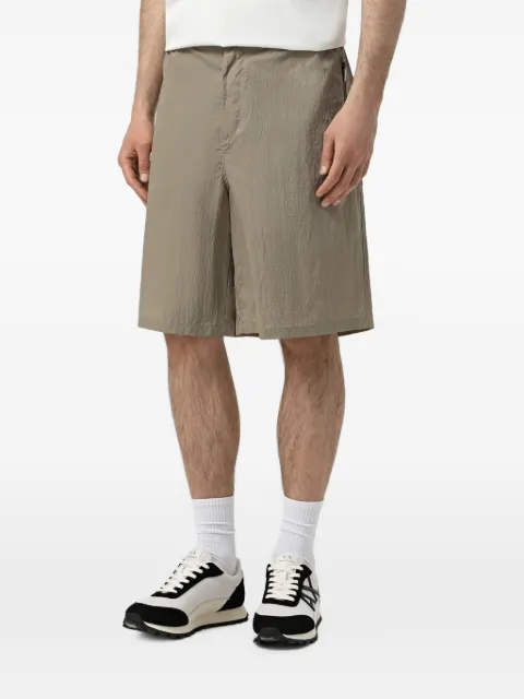 Armani Exchange crinkled-finish shorts Green XM000437AF13138