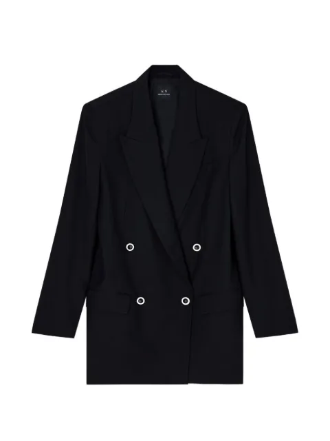 Armani Exchange double-breasted blazer Black XW001283AF1