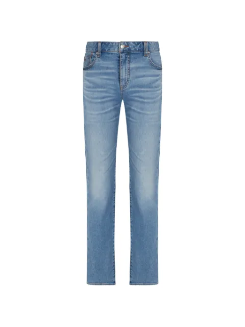 Armani Exchange faded whiskered jeans Blue XM000049AF15079