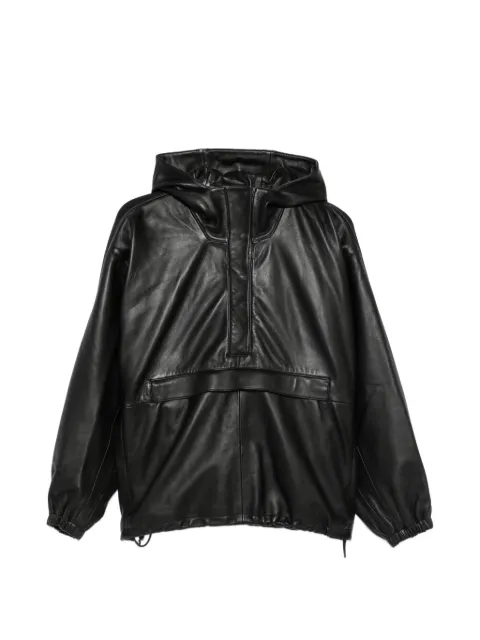 Róhe hooded leather jacket Black 42011170
