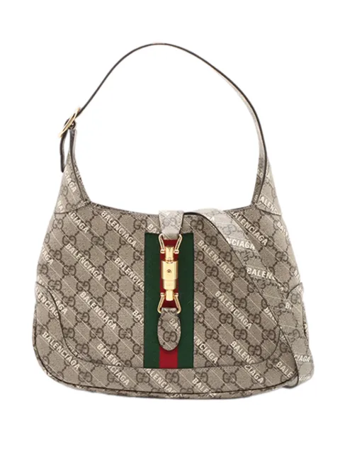 Gucci Pre-Owned 2016-2026 Balenciaga The Hacker Project Small GG Supreme Web Jackie 1961 crossbody bag Neutrals 82I13ZPOH0KTMPF3
